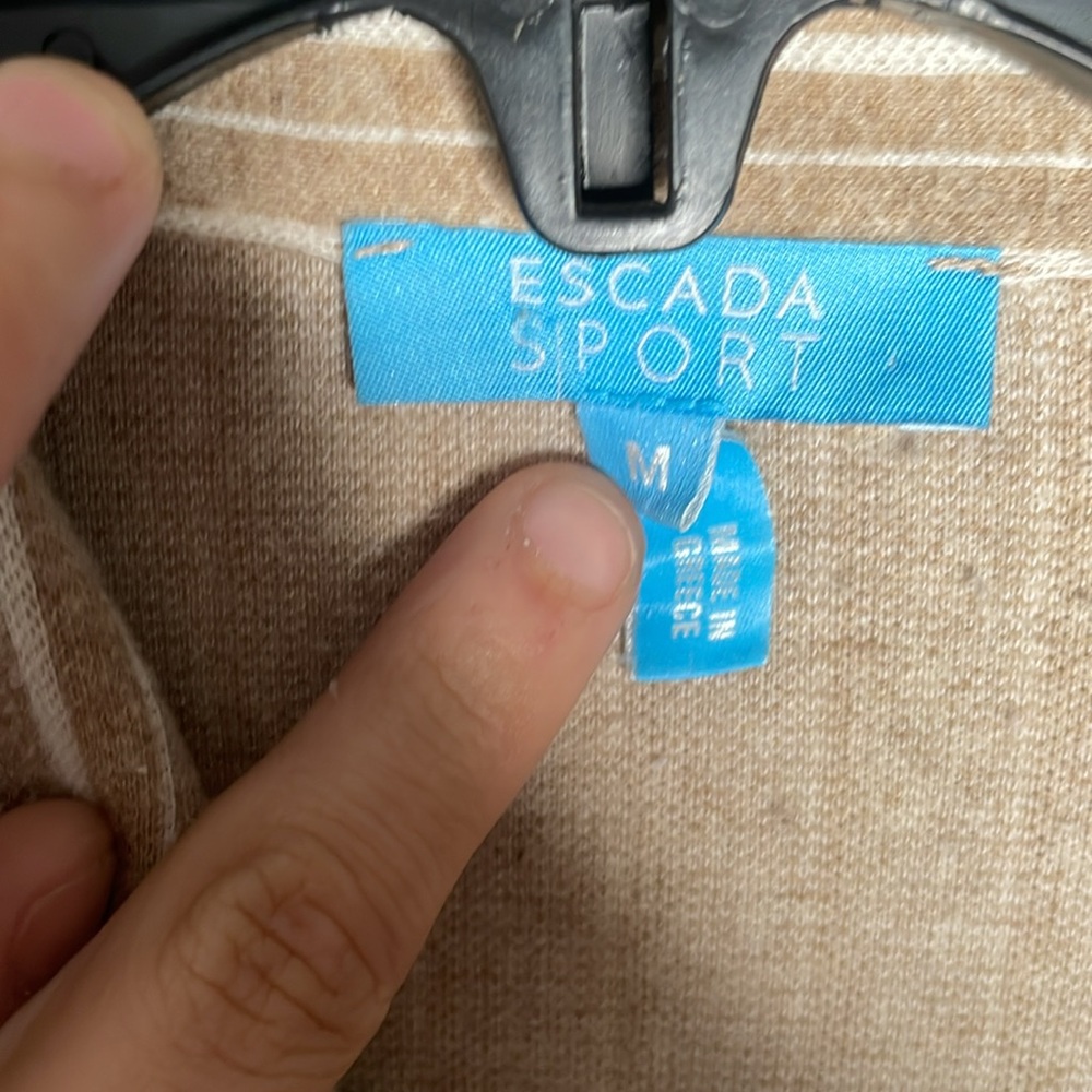 Vintage Escada sport striped zip up sweatshirt - Picture 4 of 5
